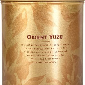 Ceai negru vrac Orient Yuzu, 100 g, rădăcină de ghimbir, coajă de lămâie și miere