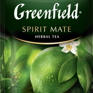 Ceai de plante Greenfield Spirit Mate, 25 pliculete x 2 g, cu aromă de lime și grapefruit
