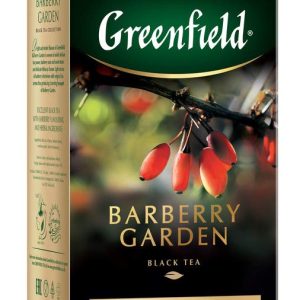 Ceai negru Greenfield Barberry Garden, 100 g, cu aroma acri-dulce de arpaș (berberis) și nuanțe ușoare de hibiscus