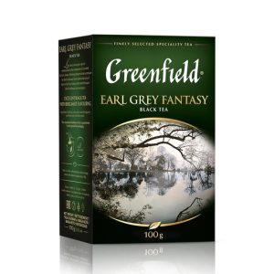 Ceai negru Greenfield Earl Grey Fantasy, 100 g, cu aromă de bergamota