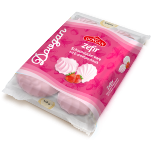 Zefir Dovgan Family cu gust de capsuna, 168 g