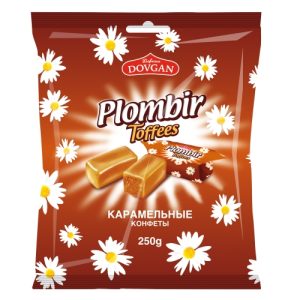 Caramele cu lapte Dovgan Plombir Toffees, 250 g