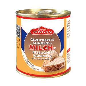 Lapte condensat caramelizat Dovgan, 8.5% grasime, 370 g