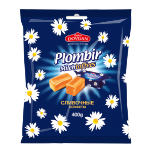 Caramele cu lapte Dovgan Plombir Toffees, 400 g