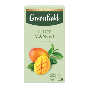 Ceai verde Greenfield Juicy Mango, 20 pliculete x 1.7 g