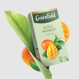 Ceai verde Greenfield Juicy Mango, 20 pliculete x 1.7 g