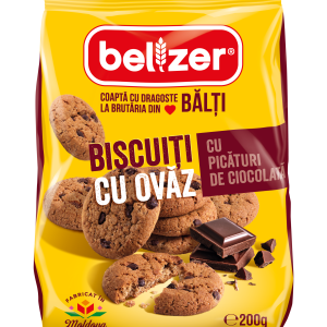 Biscuiți cu ovăz și ciocolată 200g